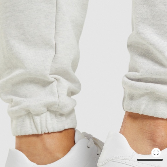 Gymshark rest day sweat joggers - white marl - medium - Picture 3 of 8